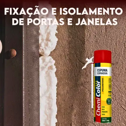 Spray Espuma Expansiva PU  - Selante e Isolante - Chemicolor