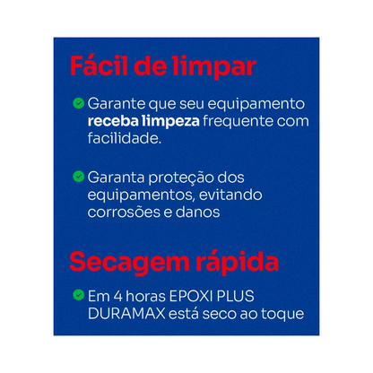 Tinta Epóxi Duramax Epóxi Plus 3,6L com Catalisador para Pisos e Metal