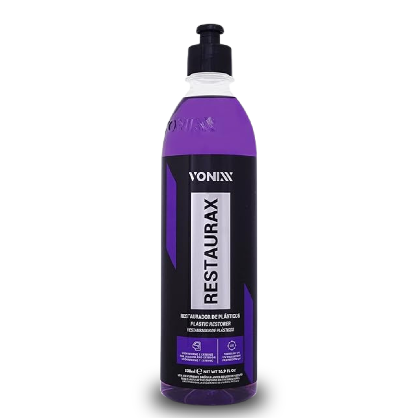 Restaurax Vonixx 500ml: Recupere o Aspecto de Novo dos Plásticos do seu Carro