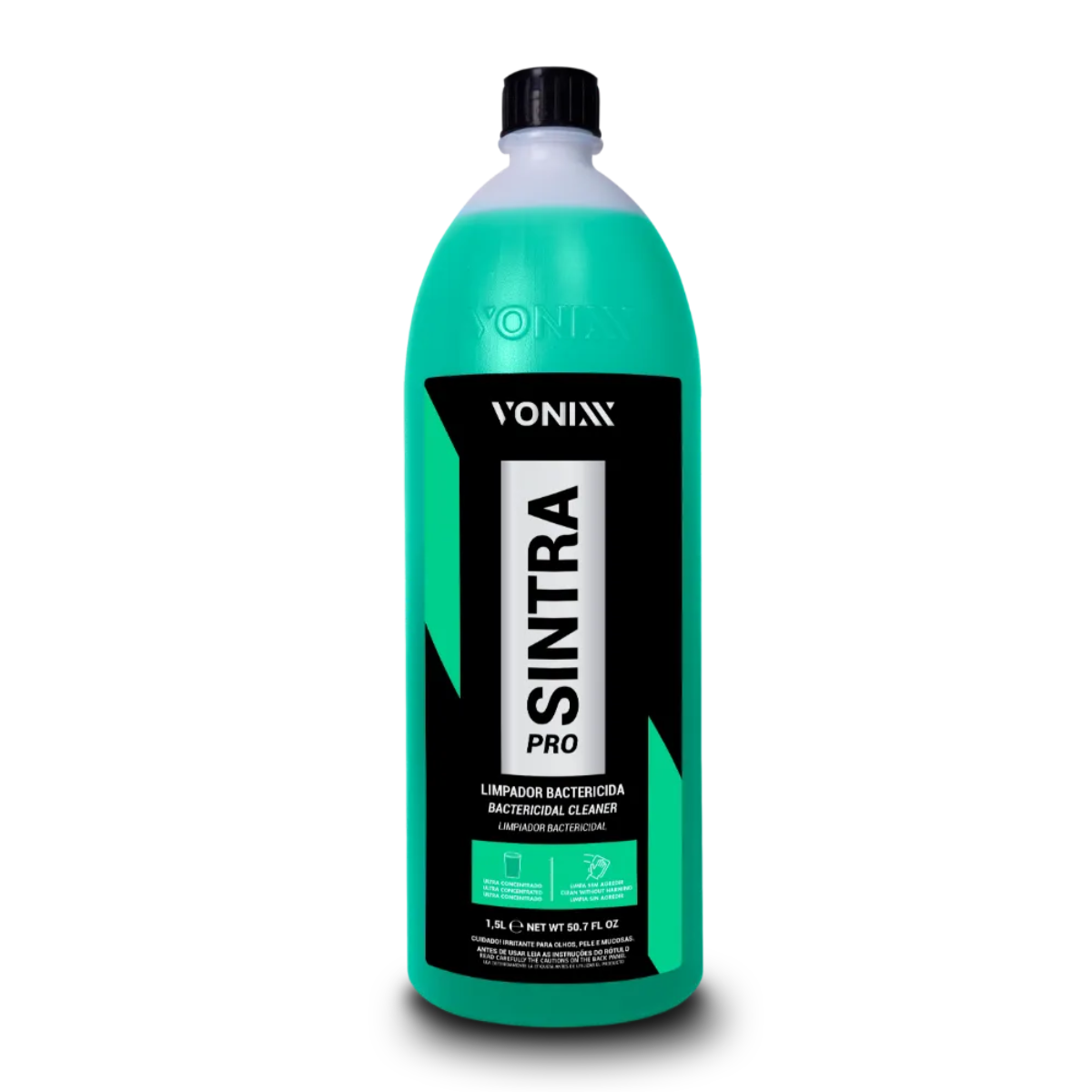 Sintra Pro - Limpador Bactericida para Limpeza Interna De Veiculos -  Vonixx 1,5l