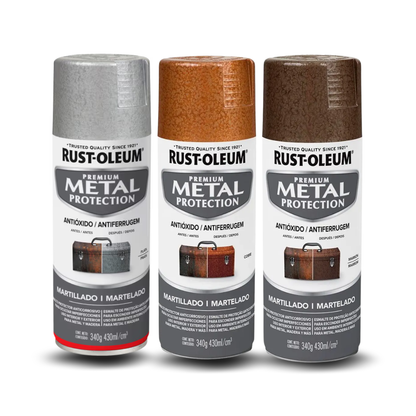 Spray Anticorrosivo Rust-Oleum Metal Protection Martelado Alto Brilho