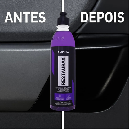 Restaurax Vonixx 500ml: Recupere o Aspecto de Novo dos Plásticos do seu Carro