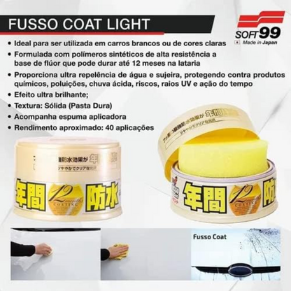 Cera Fusso Coat Para Carros Claros - Soft99 - Branca
