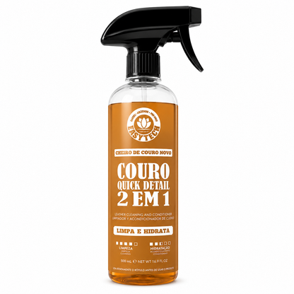 Limpador E Hidratante De Couro Quick Detail 2 Em 1 Easytech