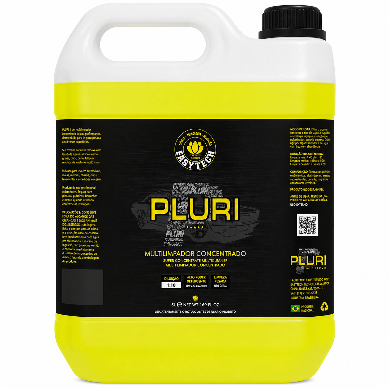 Multilimpador Alcalino Super Concentrado Pluri 5l Easytech