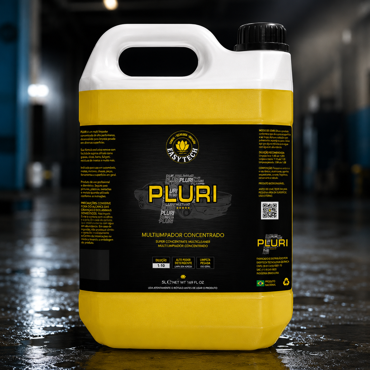 Multilimpador Alcalino Super Concentrado Pluri 5l Easytech
