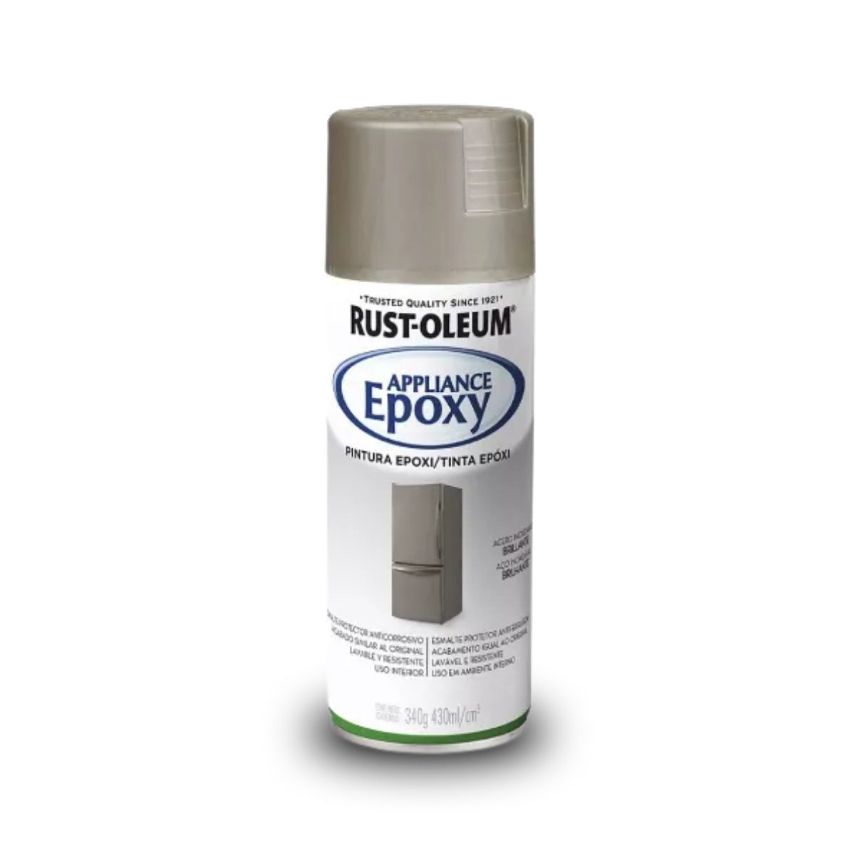 Tinta Epóxi em Spray Rust-Oleum Aço Inox Brilhante – Alta Resistência para Metais