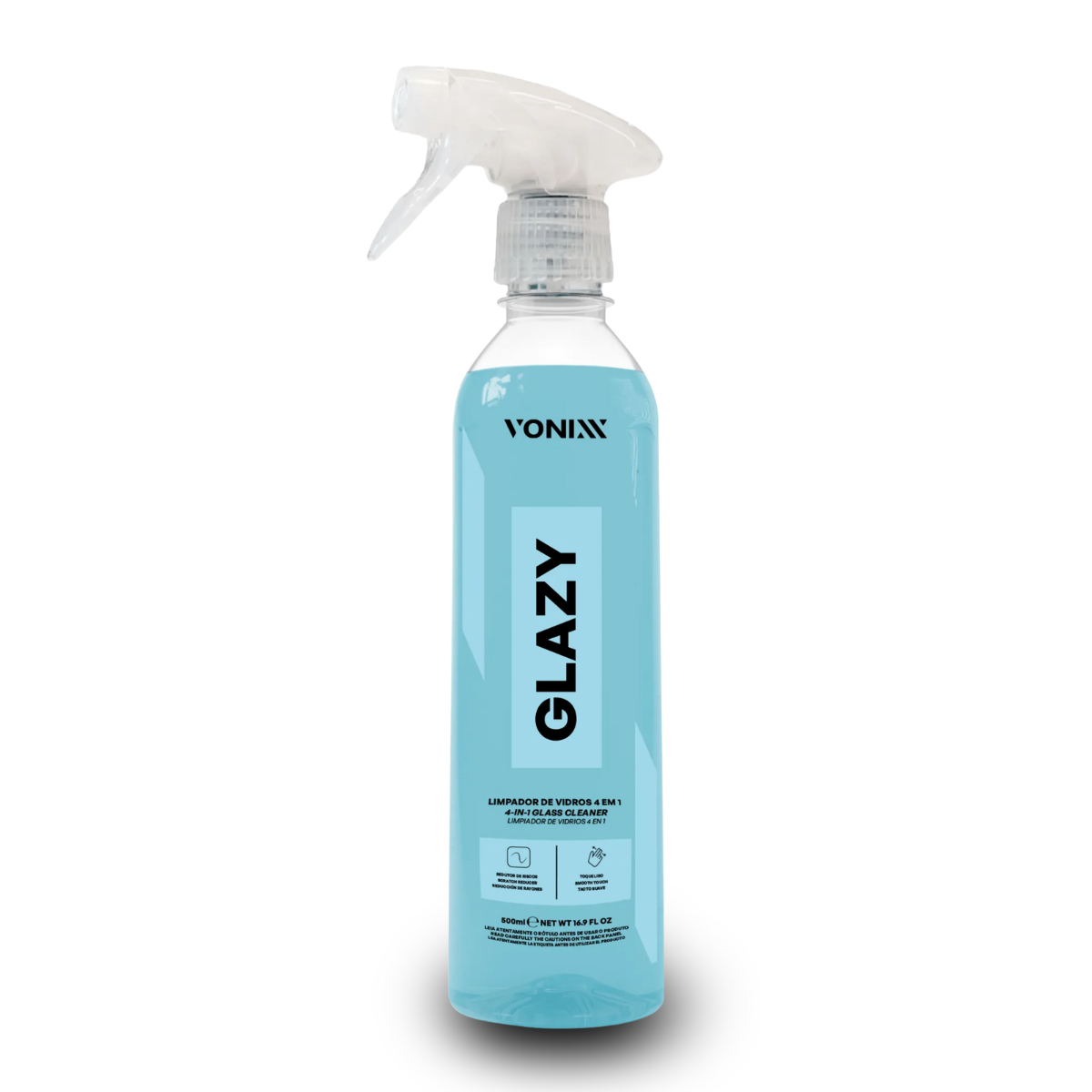 Limpa Vidros 4 Em 1 -  Redutor de Risco Glazy 500ml Vonixx