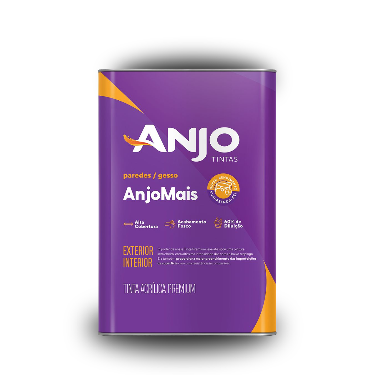 Tinta Acrílica Premium Anjo Mais 18 litros